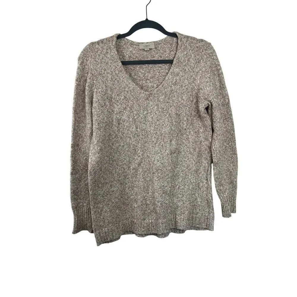 Loft Beige Womens Long Sleeve Sweater Size Medium